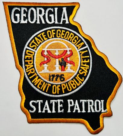 GEORGIA STATE PATROL SHOULDER PATCH - SEW ON.